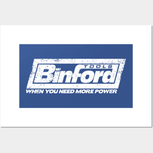 Binford Tools (white) Posters and Art